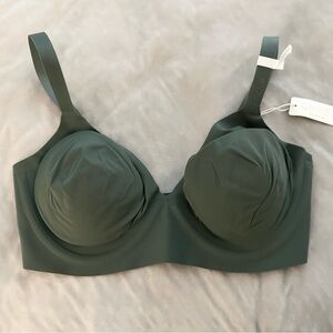 aerie Dark Green Smooth Molded Cup Bra